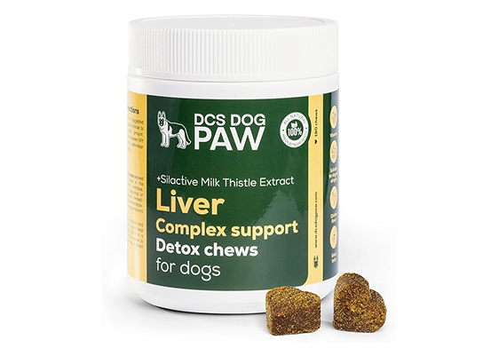 DCS DOG PAW Vitality & Metabolism Milk Thistle Extract Dog Chews - 180